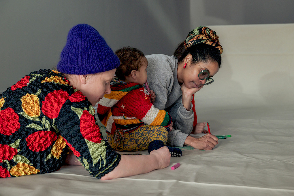 Social Mapping-Session bei SAVVY Contemporary, Berlin, Februar 2026. Oscar Murillo, 2026. Mit freundlicher Genehmigung des Künstlers. Photo Copyright: ©Matthew Hansen