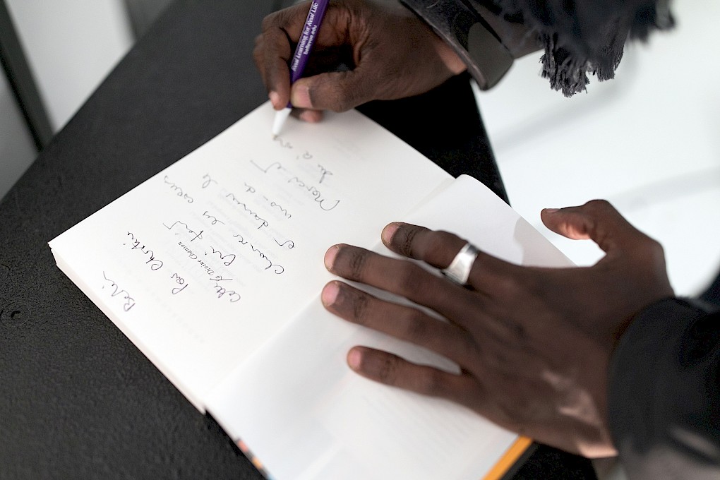 Reading with Abdourahman Waberi | Photo: Michael Setzpfandt