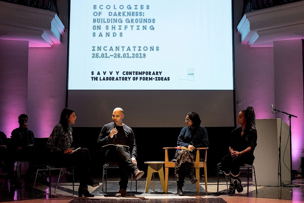 Incantations for Ecologies of Darkness: Conversation with Elena Agudio, Olivier Marboeuf, Pallavi Paul and Jeannette Ehlers | Photo: Raisa Galofre